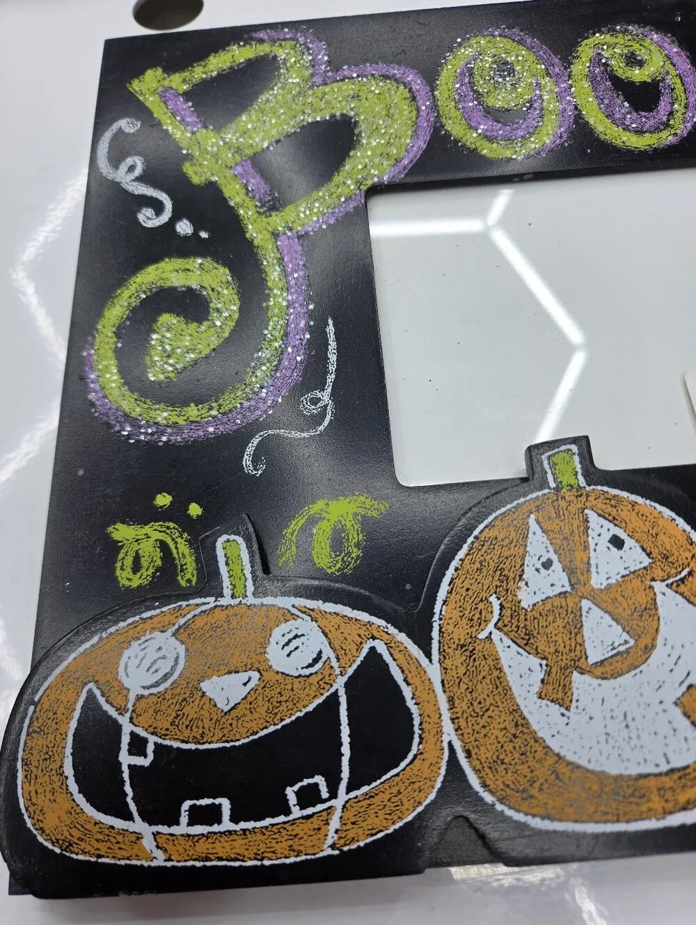 Halloween Picture Frame 4x6 Chalkboard Style 